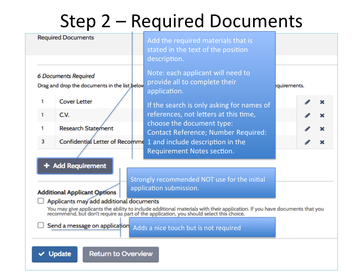 Interfolio Six Steps To A Job Posting Faculty Administrative Services